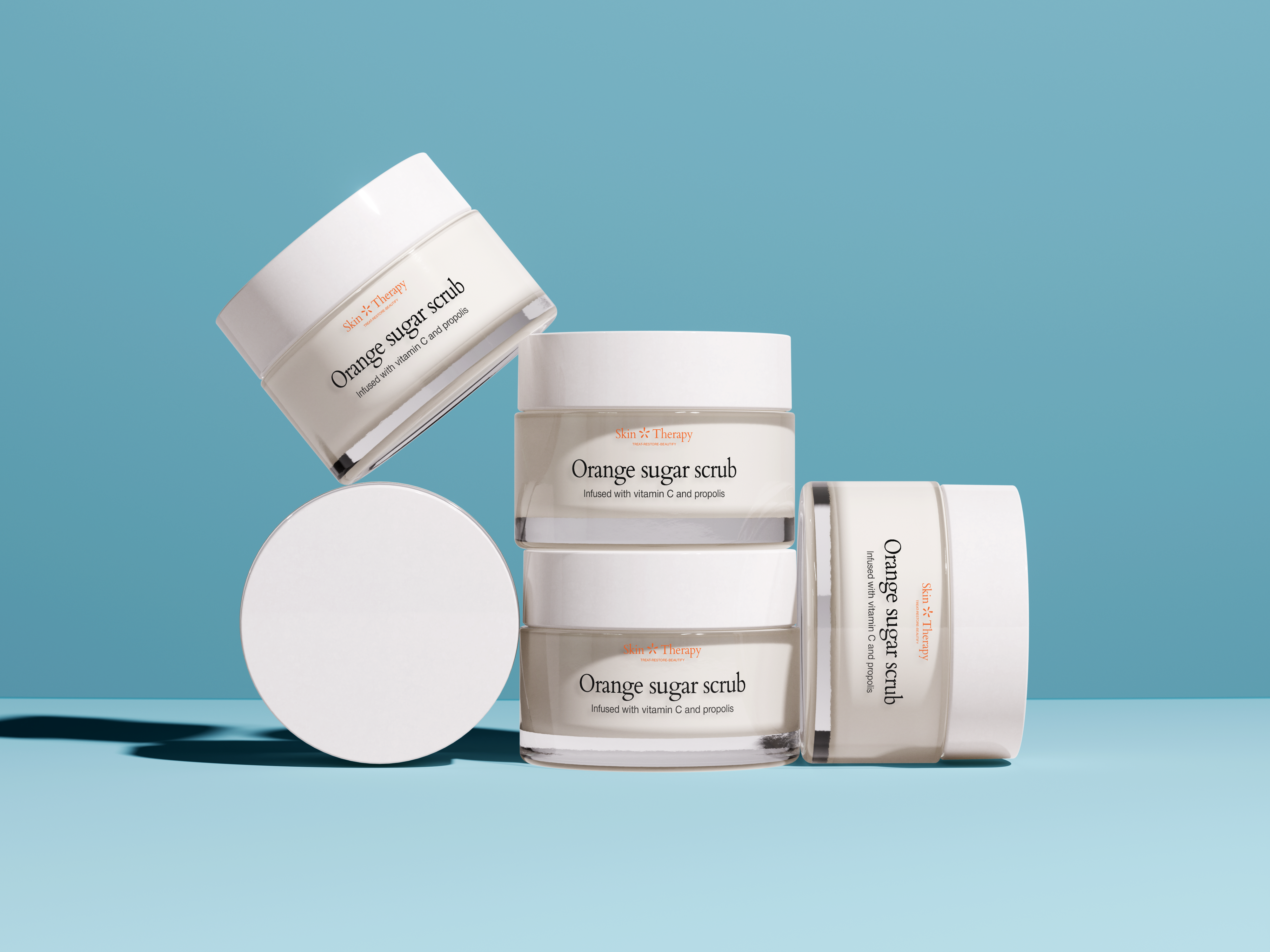 Pots Orange Sugar Scrub — le produit comme preuve